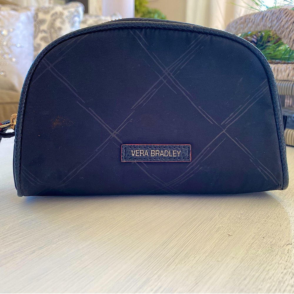Vera Bradley classic black cosmetic case